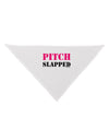 Pitch Slapped - Pink Dog Bandana 26-Dog Bandana-TooLoud-White-One-Size-Fits-Most-Davson Sales