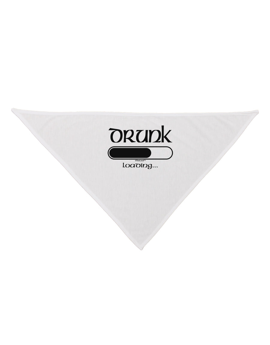 Drunk Loading Bar Dog Bandana 26 by TooLoud-Dog Bandana-TooLoud-White-One-Size-Fits-Most-Davson Sales