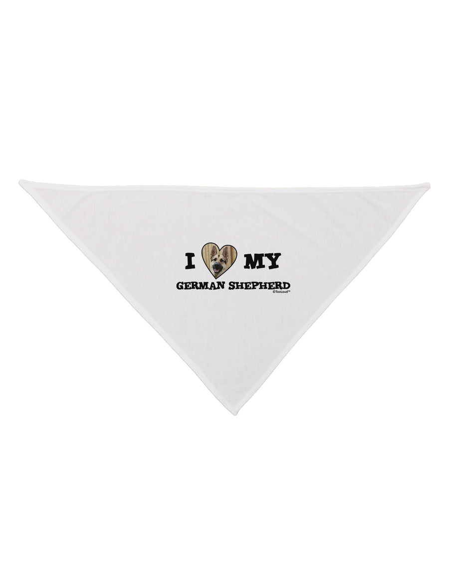 I Heart My German Shepherd Dog Bandana 26-Dog Bandana-TooLoud-White-One-Size-Fits-Most-Davson Sales