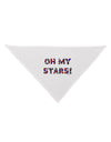 Oh My Stars Patriotic Design Dog Bandana 26 by TooLoud-Dog Bandana-TooLoud-White-One-Size-Fits-Most-Davson Sales