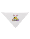 Chick In Bunny Costume Dog Bandana 26-Dog Bandana-TooLoud-White-One-Size-Fits-Most-Davson Sales