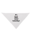 It's Caturday Cute Cat Design Dog Bandana 26 by TooLoud-Dog Bandana-TooLoud-White-One-Size-Fits-Most-Davson Sales