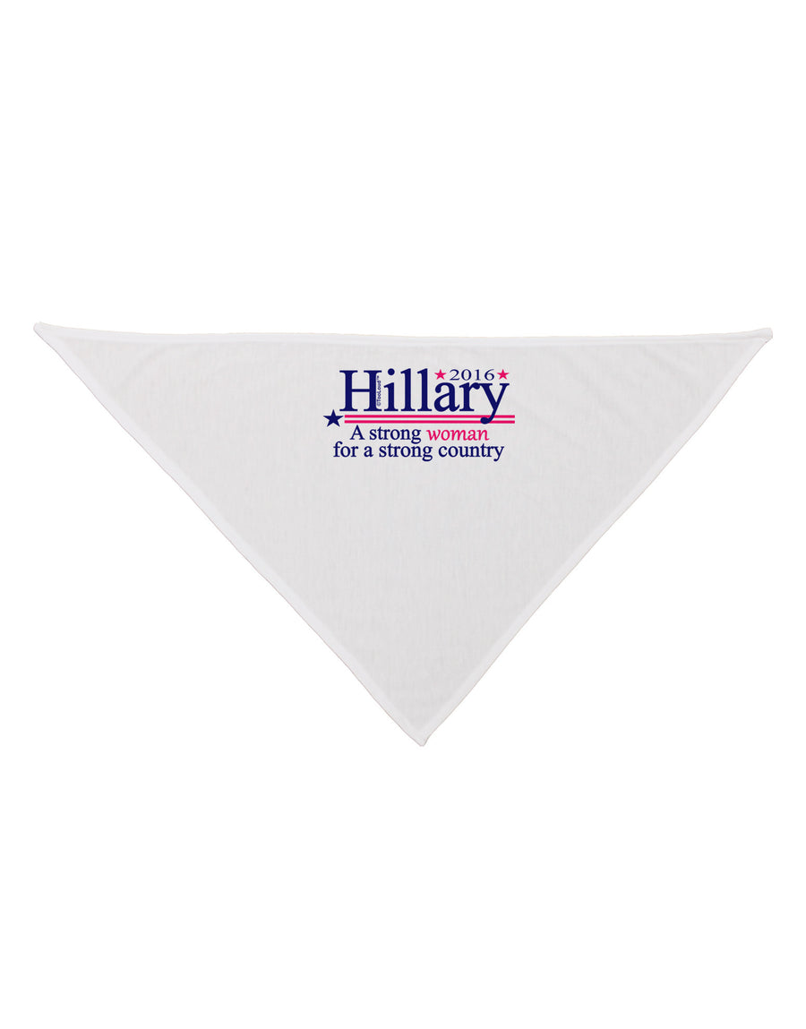 Hillary A Strong Woman Dog Bandana 26-Dog Bandana-TooLoud-White-One-Size-Fits-Most-Davson Sales