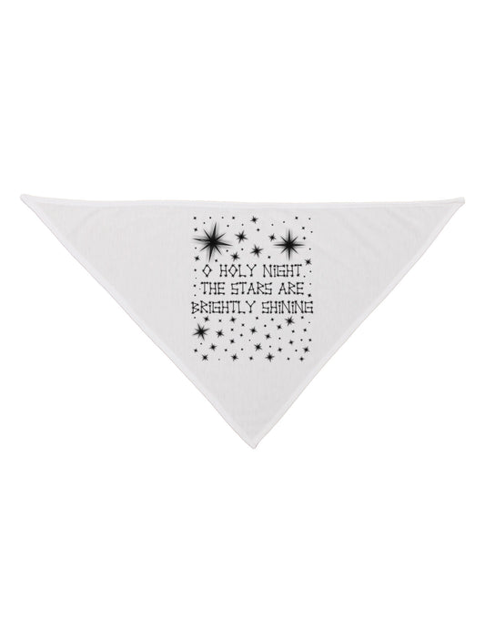 O Holy Night Shining Christmas Stars Dog Bandana 26-Dog Bandana-TooLoud-White-One-Size-Fits-Most-Davson Sales