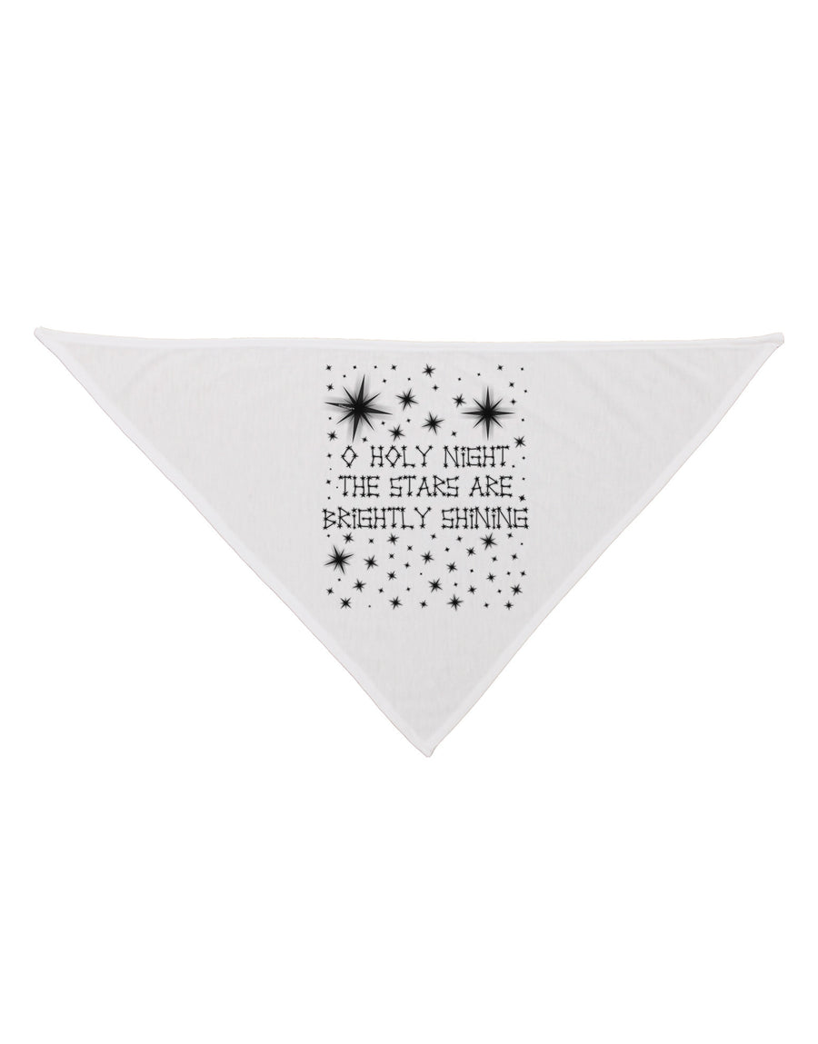 O Holy Night Shining Christmas Stars Dog Bandana 26-Dog Bandana-TooLoud-White-One-Size-Fits-Most-Davson Sales