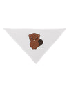 Cute Beaver Dog Bandana 26-Dog Bandana-TooLoud-White-One-Size-Fits-Most-Davson Sales