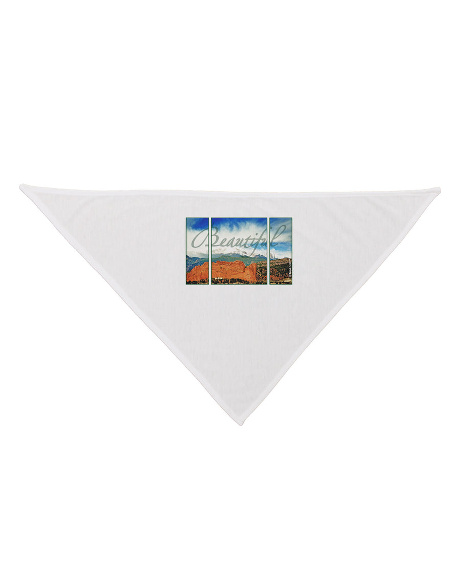 CO Beautiful View Text Dog Bandana 26-Dog Bandana-TooLoud-White-One-Size-Fits-Most-Davson Sales