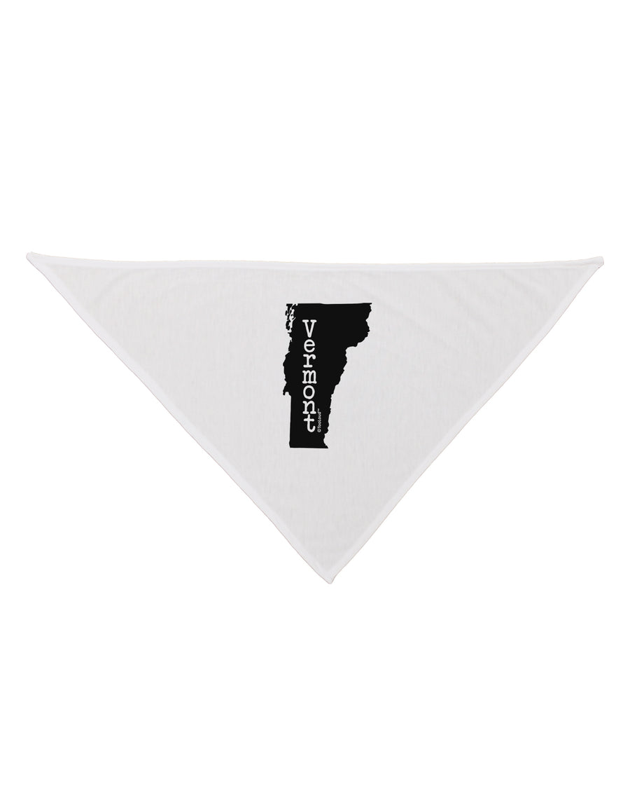 Vermont - United States Shape Dog Bandana 26 by TooLoud-Dog Bandana-TooLoud-White-One-Size-Fits-Most-Davson Sales