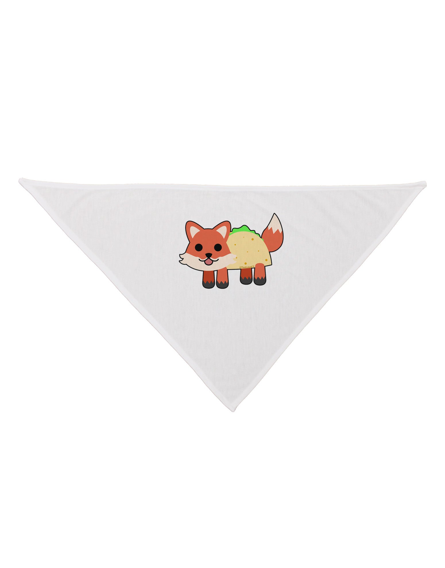 Cute Taco Fox Dog Bandana 26-Dog Bandana-TooLoud-White-One-Size-Fits-Most-Davson Sales