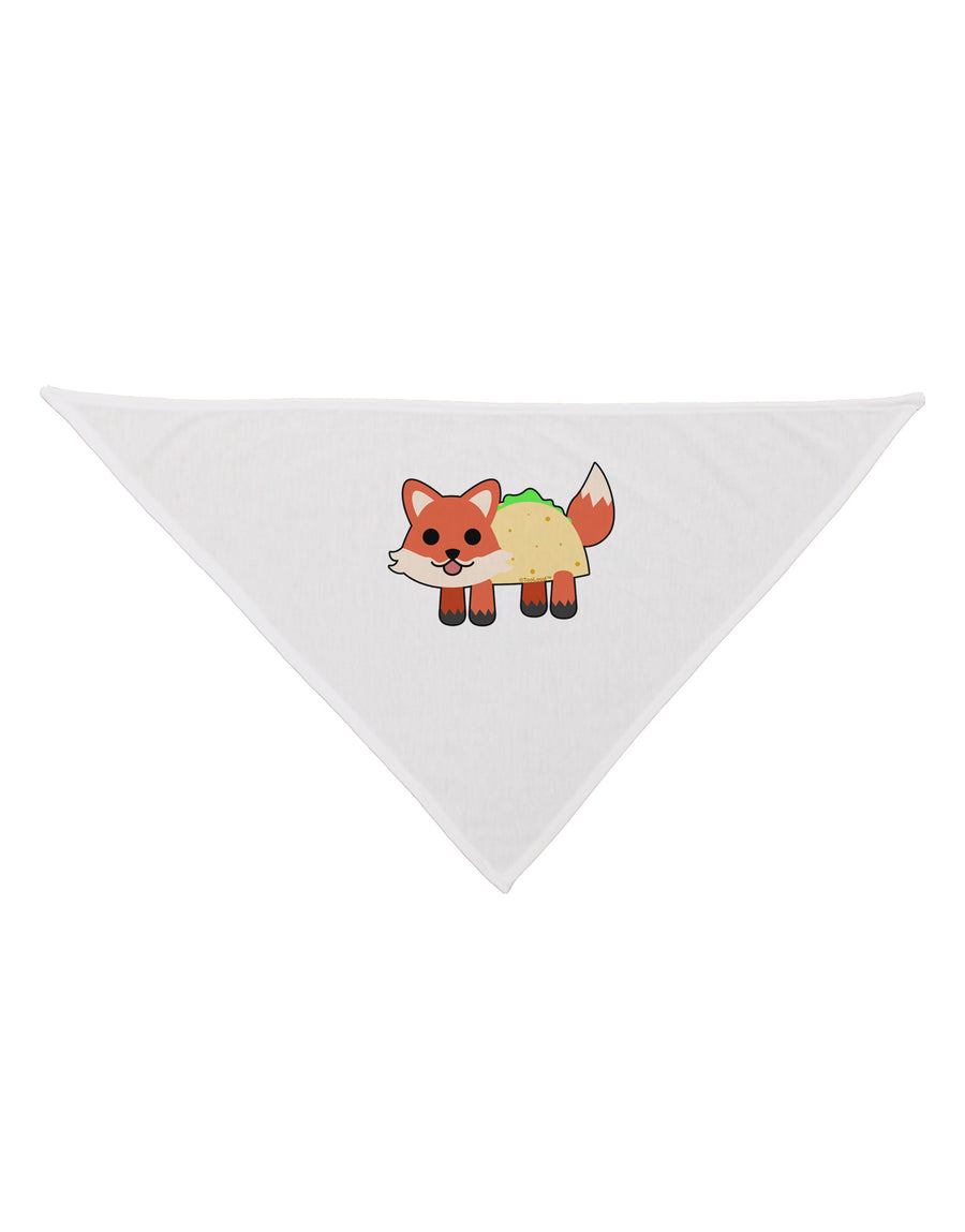 Cute Taco Fox Dog Bandana 26-Dog Bandana-TooLoud-White-One-Size-Fits-Most-Davson Sales