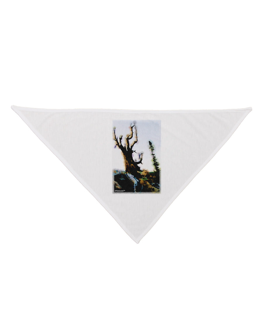 CO Mountain Scenery Watercolor Dog Bandana 26-Dog Bandana-TooLoud-White-One-Size-Fits-Most-Davson Sales