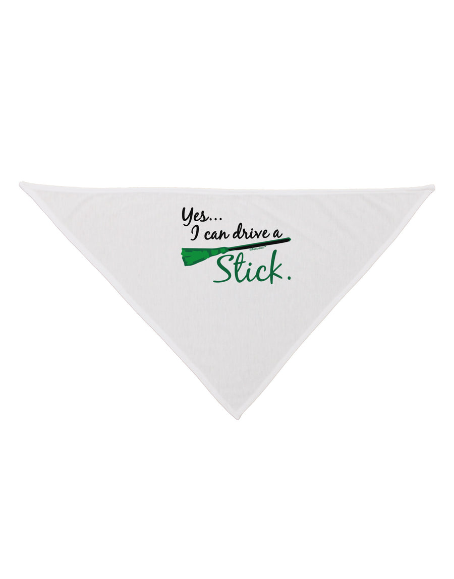 Drive Stick Green Dog Bandana 26-Dog Bandana-TooLoud-White-One-Size-Fits-Most-Davson Sales