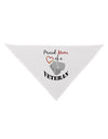 Mom of Veteran Dog Bandana 26-Dog Bandana-TooLoud-White-One-Size-Fits-Most-Davson Sales