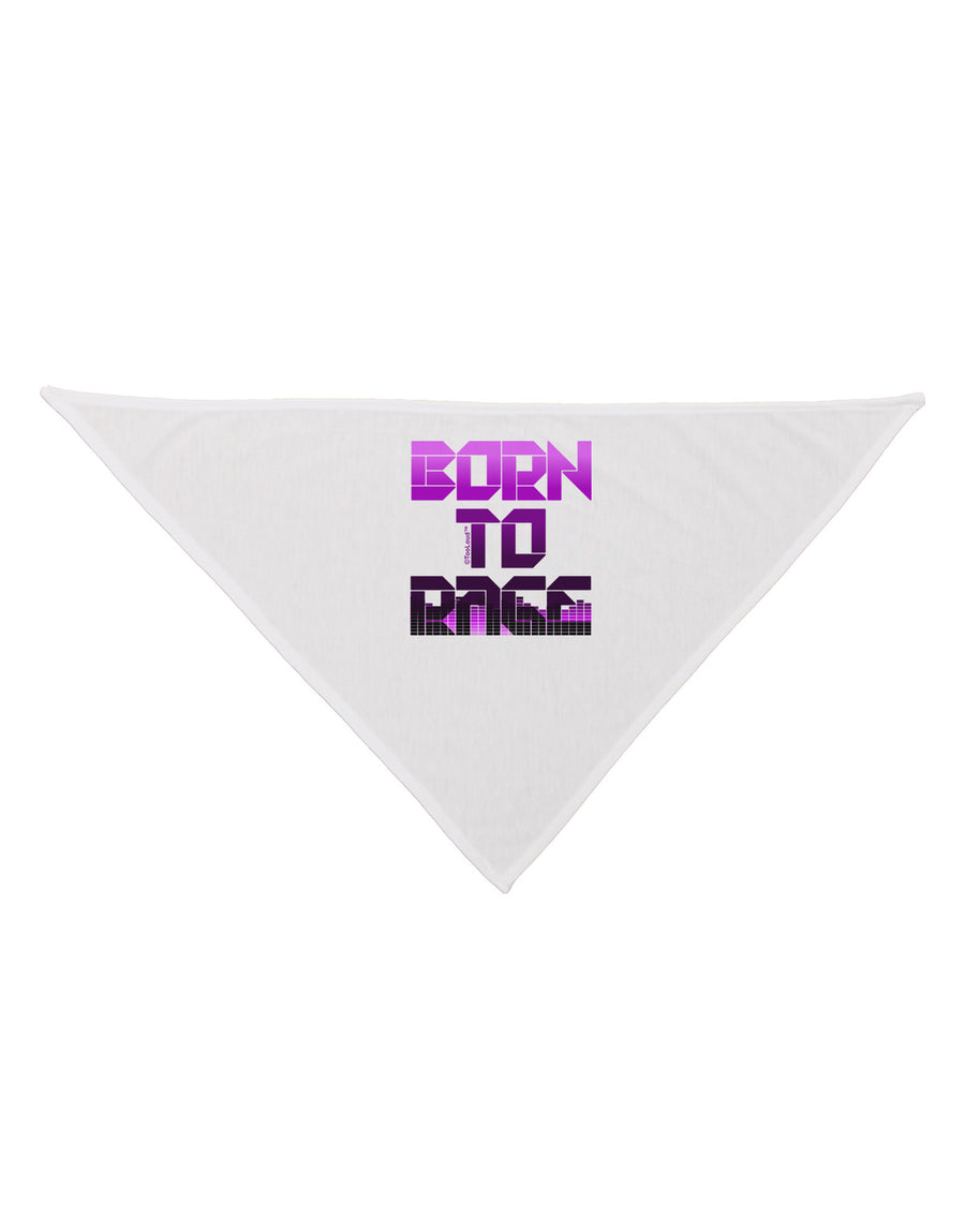 Born To Rage Purple Dog Bandana 26-Dog Bandana-TooLoud-White-One-Size-Fits-Most-Davson Sales