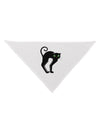 Cute Arched Black Cat Halloween Dog Bandana 26-Dog Bandana-TooLoud-White-One-Size-Fits-Most-Davson Sales