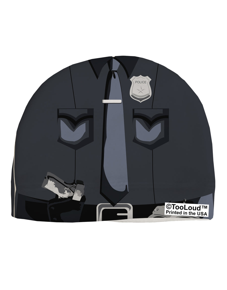 Police Costume AOP Adult Fleece Beanie Cap Hat All Over Print-Beanie-TooLoud-White-One-Size-Fits-Most-Davson Sales