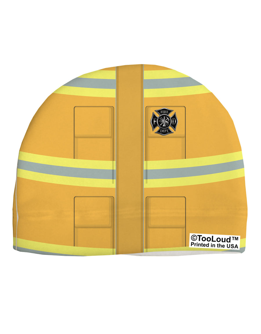 Firefighter Yellow AOP Adult Fleece Beanie Cap Hat All Over Print-Beanie-TooLoud-White-One-Size-Fits-Most-Davson Sales