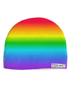 Horizontal Rainbow Gradient Child Fleece Beanie Cap Hat All Over Print by-Beanie-TooLoud-White-One-Size-Fits-Most-Davson Sales