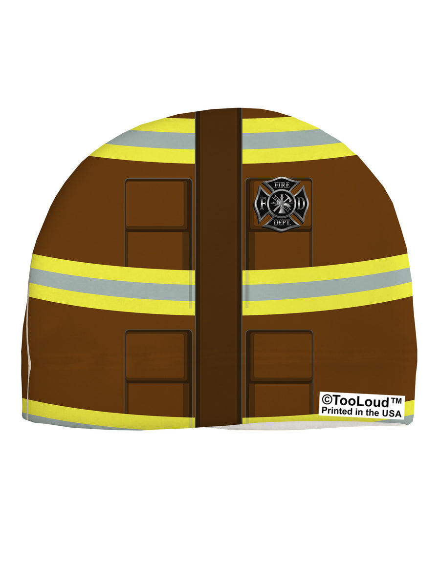 Firefighter Brown AOP Adult Fleece Beanie Cap Hat All Over Print-Beanie-TooLoud-White-One-Size-Fits-Most-Davson Sales