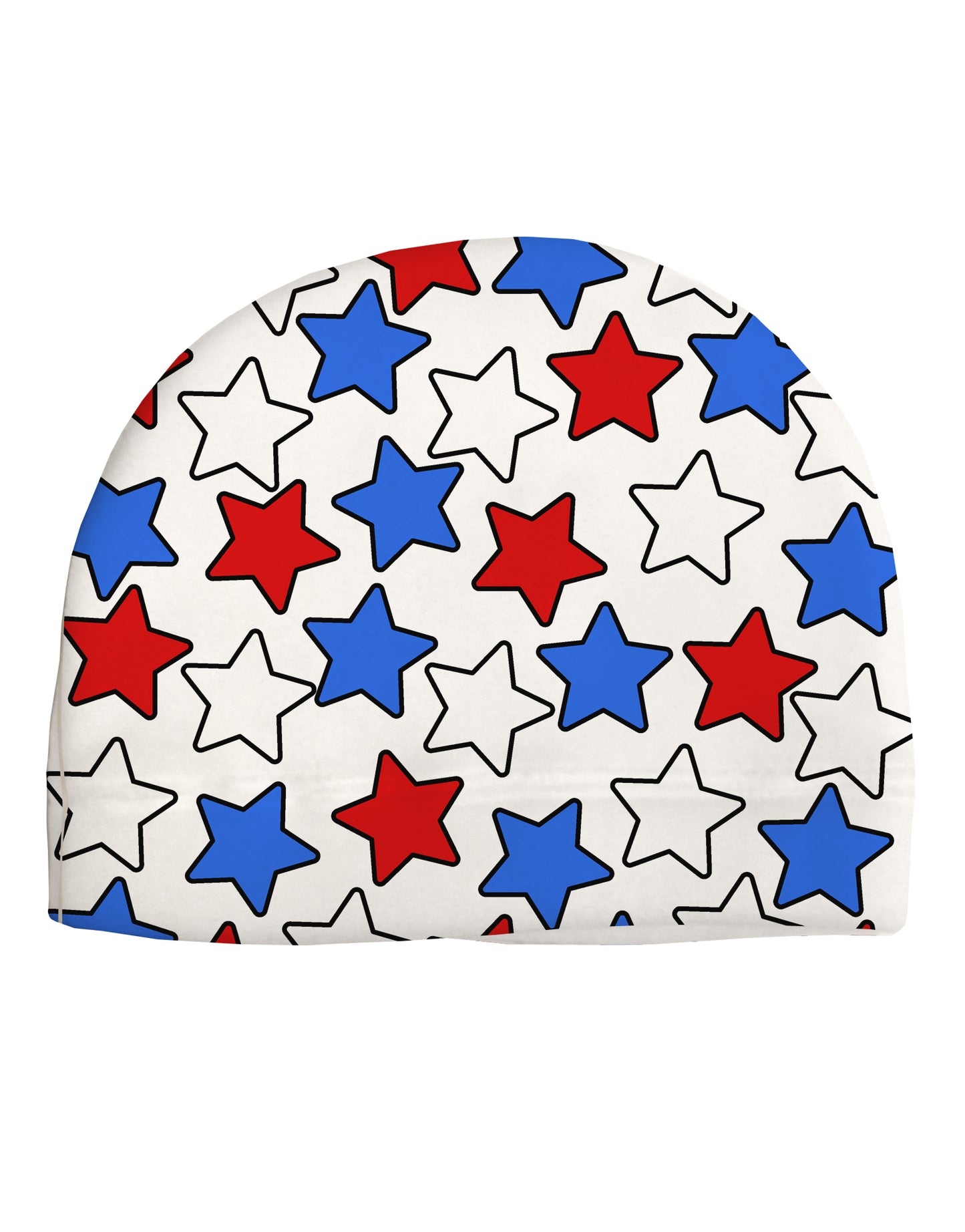 Red White And Blue Stars Adult Fleece Beanie Cap Hat by TooLoud-Beanie-TooLoud-White-One-Size-Fits-Most-Davson Sales