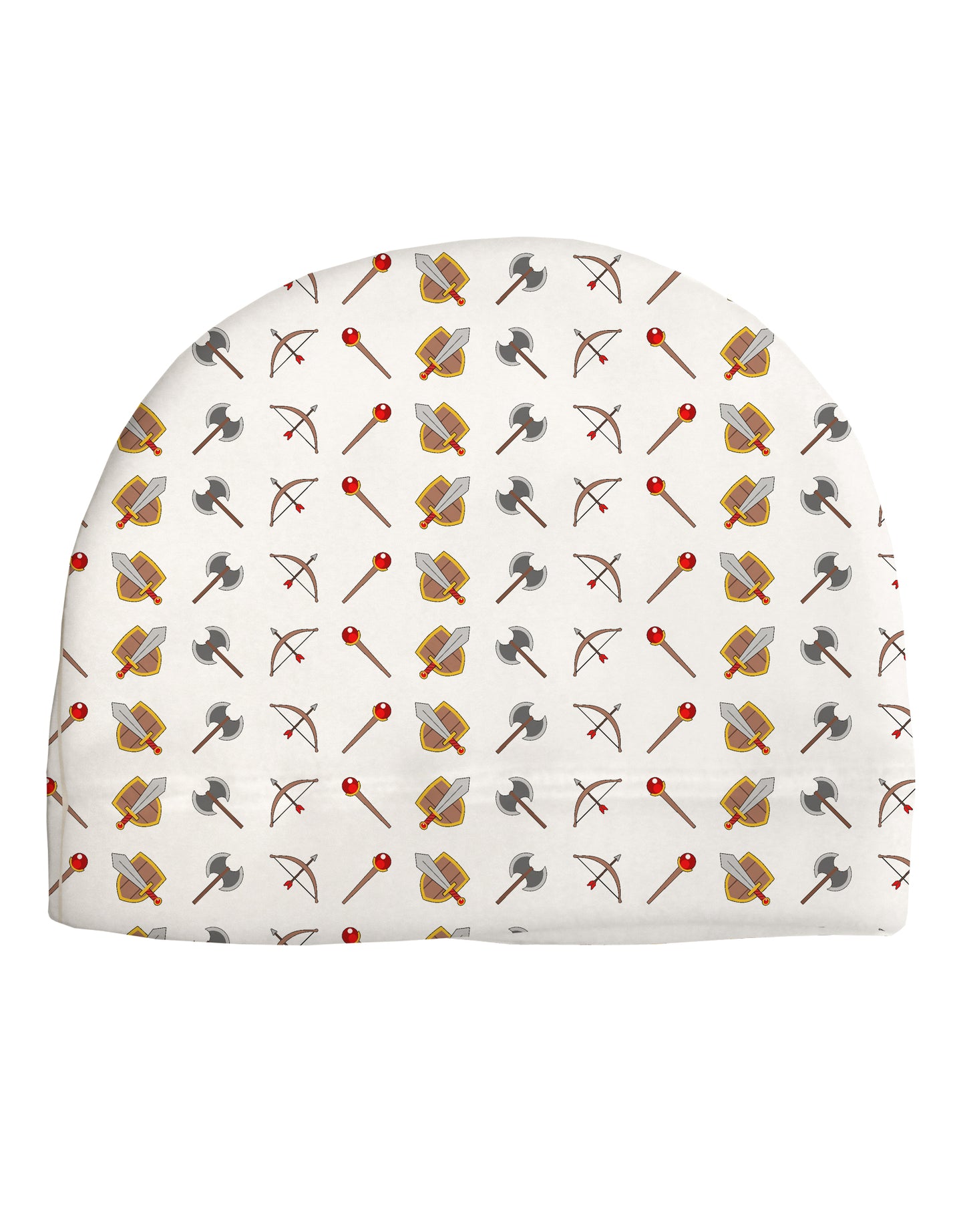 Fantasy Weapons Adult Fleece Beanie Cap Hat by TooLoud-Beanie-TooLoud-White-One-Size-Fits-Most-Davson Sales
