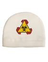 Recycle Biohazard Sign Adult Fleece Beanie Cap Hat by TooLoud-Beanie-TooLoud-White-One-Size-Fits-Most-Davson Sales