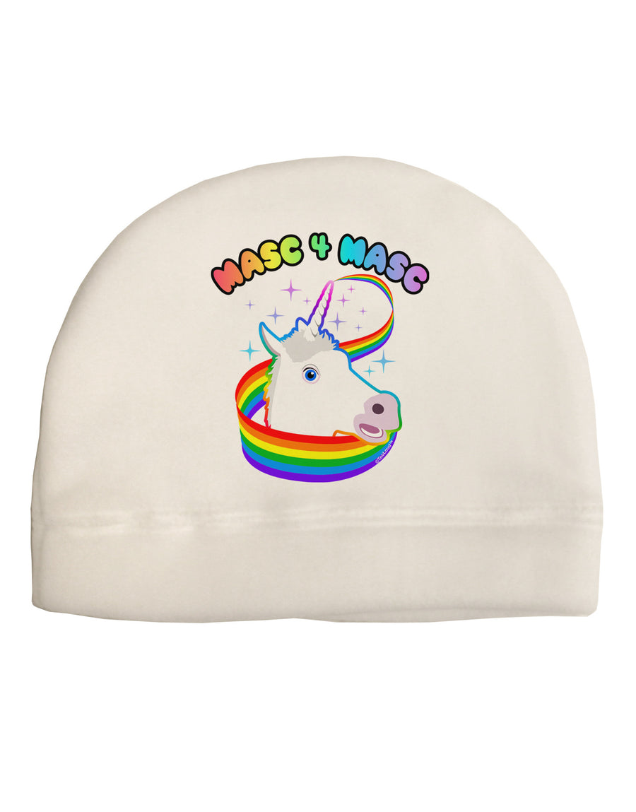 Masc 4 Masc Pranciful Unicorn Adult Fleece Beanie Cap Hat-Beanie-TooLoud-White-One-Size-Fits-Most-Davson Sales