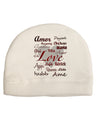 Love Languages Adult Fleece Beanie Cap Hat by TooLoud-Beanie-TooLoud-White-One-Size-Fits-Most-Davson Sales