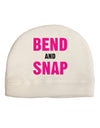 Bend and Snap Pink Text Child Fleece Beanie Cap Hat-Beanie-TooLoud-White-One-Size-Fits-Most-Davson Sales