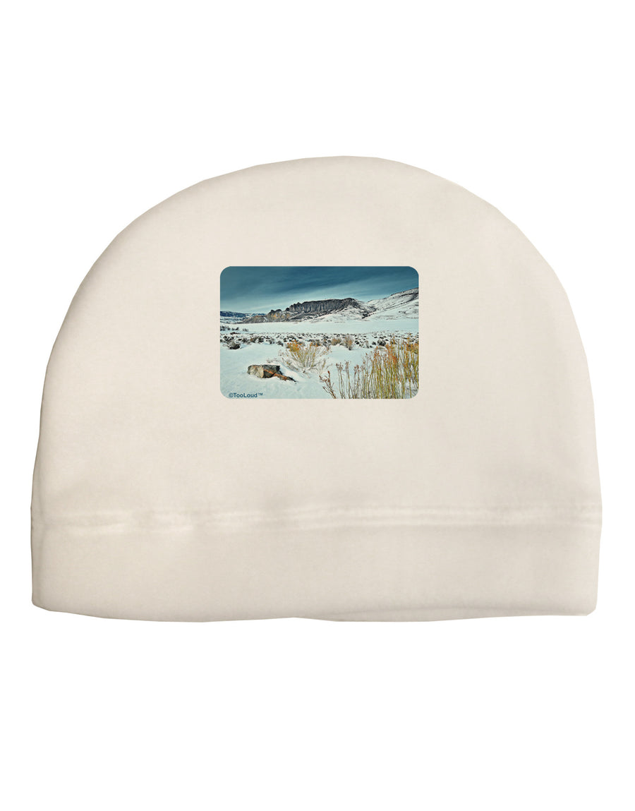 CO Snow Scene Adult Fleece Beanie Cap Hat-Beanie-TooLoud-White-One-Size-Fits-Most-Davson Sales