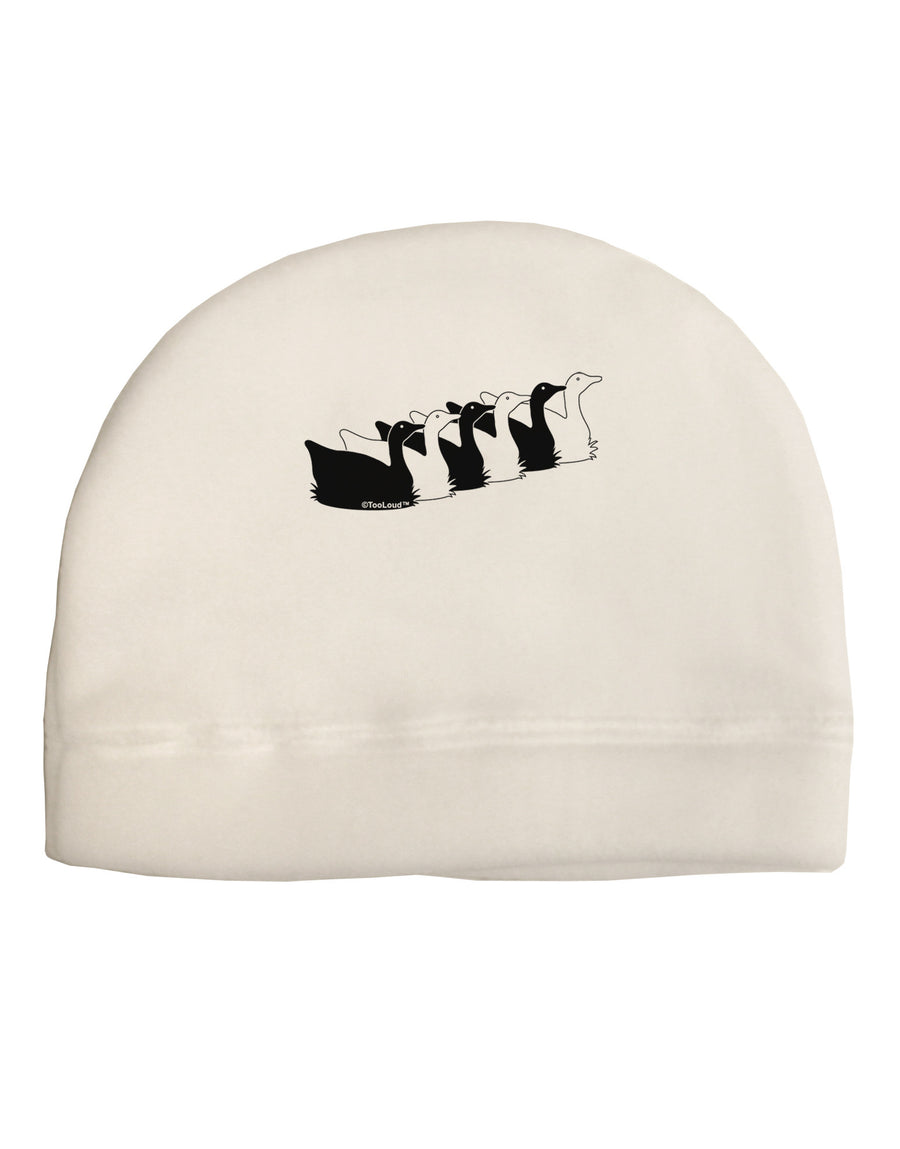 Six Geese A laying Child Fleece Beanie Cap Hat-Beanie-TooLoud-White-One-Size-Fits-Most-Davson Sales