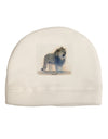 Lion Watercolor B Child Fleece Beanie Cap Hat-Beanie-TooLoud-White-One-Size-Fits-Most-Davson Sales