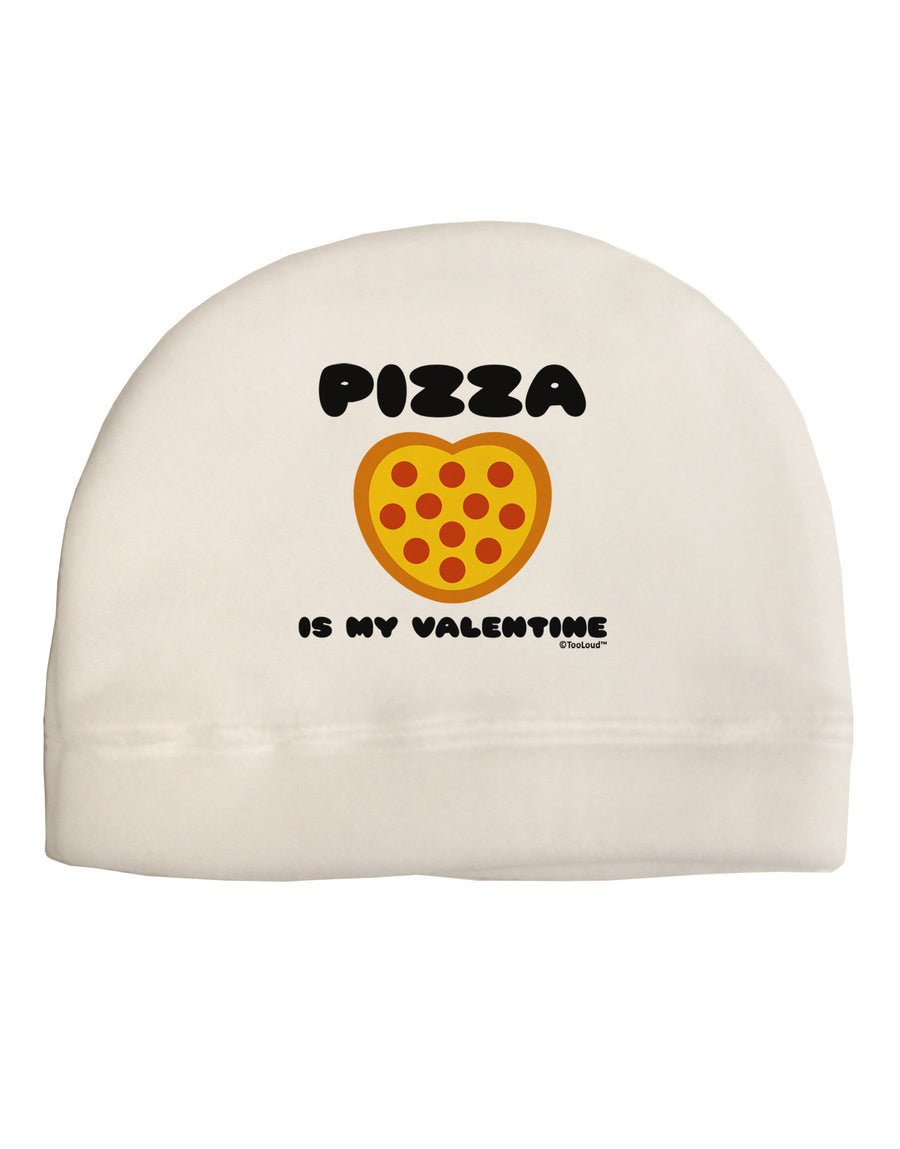 Pizza Is My Valentine Adult Fleece Beanie Cap Hat by TooLoud-Beanie-TooLoud-White-One-Size-Fits-Most-Davson Sales