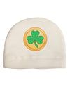 Shamrock Button Vector Design Child Fleece Beanie Cap Hat by TooLoud-Beanie-TooLoud-White-One-Size-Fits-Most-Davson Sales