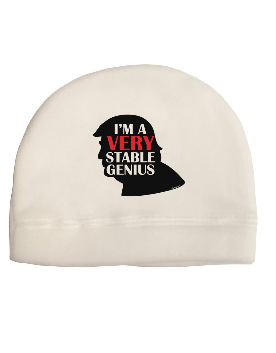 I'm A Very Stable Genius Child Fleece Beanie Cap Hat by TooLoud-Clothing-TooLoud-White-One-Size-Fits-Most-Davson Sales