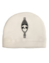 Funny Panda Peeking Out of Zipper Adult Fleece Beanie Cap Hat by TooLoud-Beanie-TooLoud-White-One-Size-Fits-Most-Davson Sales