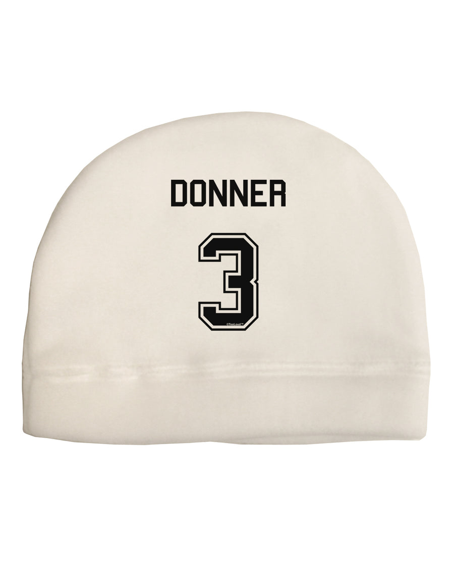 Reindeer Jersey - Donner 3 Adult Fleece Beanie Cap Hat-Beanie-TooLoud-White-One-Size-Fits-Most-Davson Sales