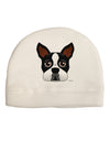 Cute Boston Terrier Dog Face Child Fleece Beanie Cap Hat-Beanie-TooLoud-White-One-Size-Fits-Most-Davson Sales