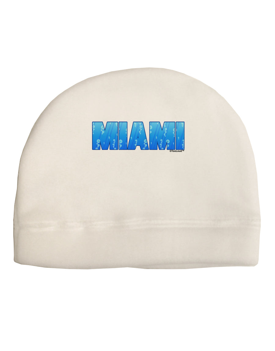 Miami Ocean Bubbles Child Fleece Beanie Cap Hat by TooLoud-Beanie-TooLoud-White-One-Size-Fits-Most-Davson Sales