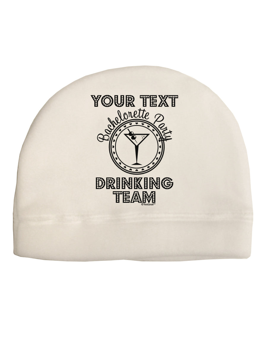 Personalized -Name- Bachelorette Party Drinking Team Adult Fleece Beanie Cap Hat-Beanie-TooLoud-White-One-Size-Fits-Most-Davson Sales