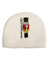 The Nutcracker with Text Adult Fleece Beanie Cap Hat by-Beanie-TooLoud-White-One-Size-Fits-Most-Davson Sales