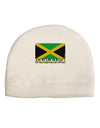 Jamaica Flag Adult Fleece Beanie Cap Hat-Beanie-TooLoud-White-One-Size-Fits-Most-Davson Sales