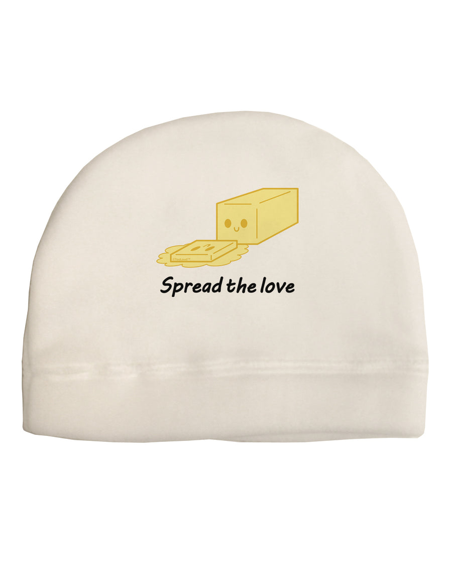 Butter - Spread the Love Adult Fleece Beanie Cap Hat-Beanie-TooLoud-White-One-Size-Fits-Most-Davson Sales