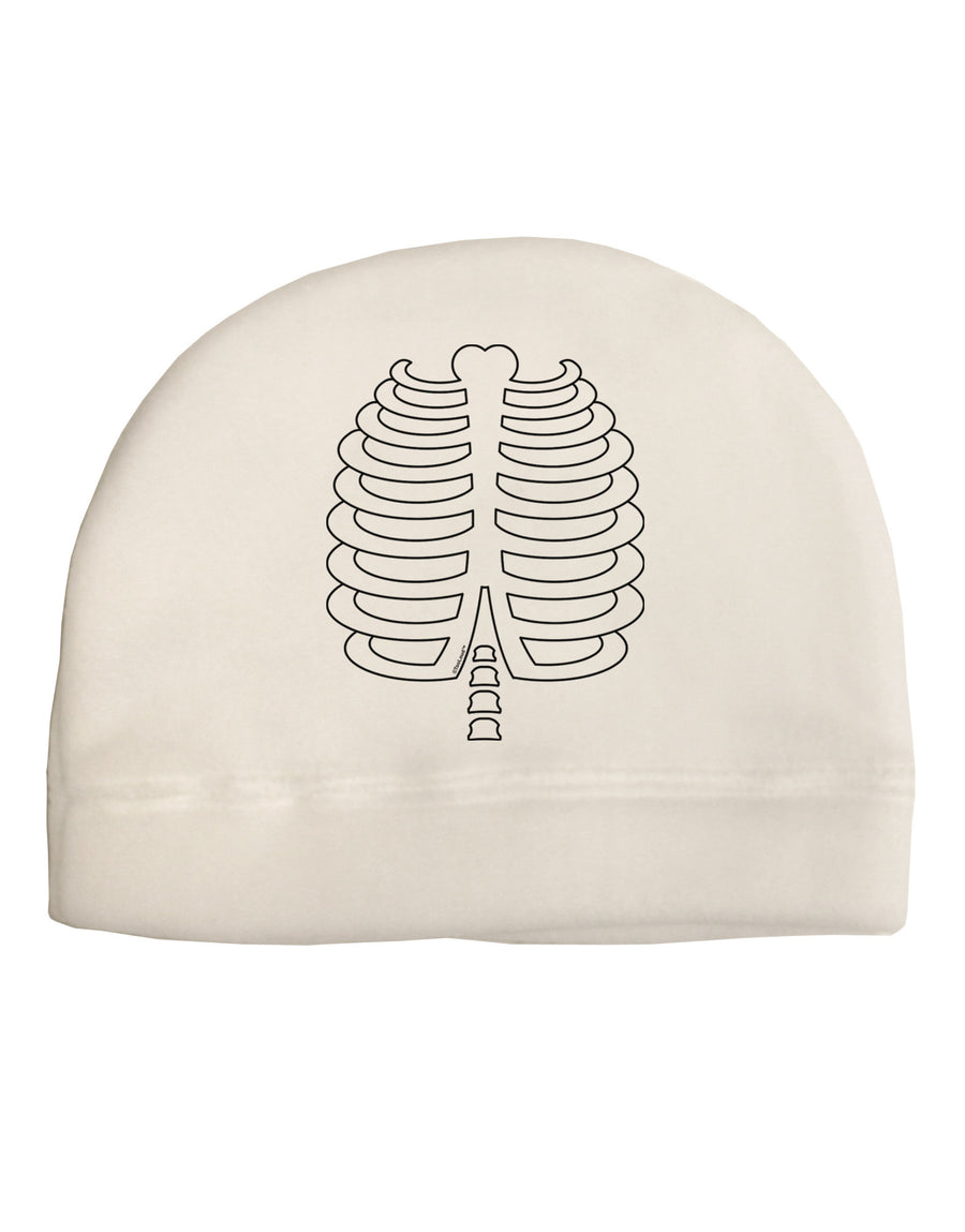 Skeleton Ribcage Halloween Child Fleece Beanie Cap Hat-Beanie-TooLoud-White-One-Size-Fits-Most-Davson Sales