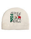 Hecho en Mexico Design - Mexican Flag Child Fleece Beanie Cap Hat by TooLoud-Beanie-TooLoud-White-One-Size-Fits-Most-Davson Sales