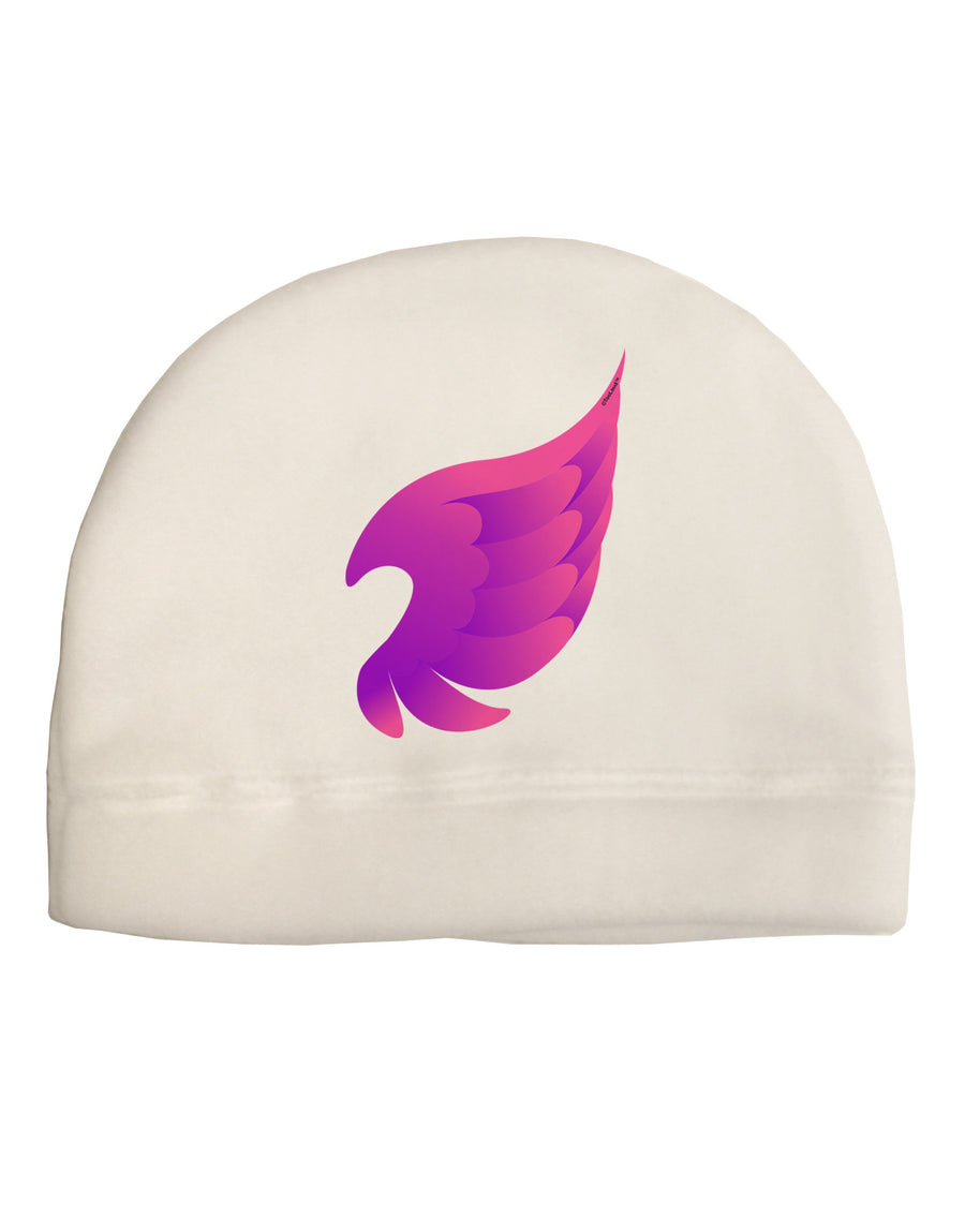 Cute Single Angel Wing Adult Fleece Beanie Cap Hat-Beanie-TooLoud-White-One-Size-Fits-Most-Davson Sales