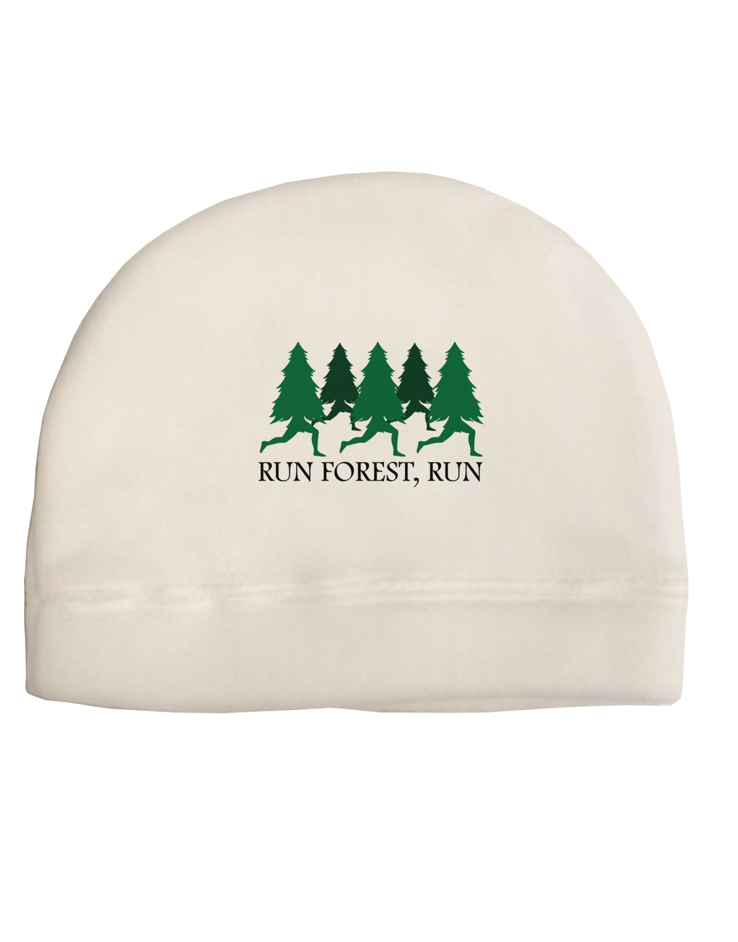 Run Forest Run Funny Adult Fleece Beanie Cap Hat by TooLoud-TooLoud-White-One-Size-Fits-Most-Davson Sales