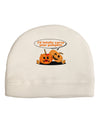 Carve your pumpkin Adult Fleece Beanie Cap Hat-Beanie-TooLoud-White-One-Size-Fits-Most-Davson Sales