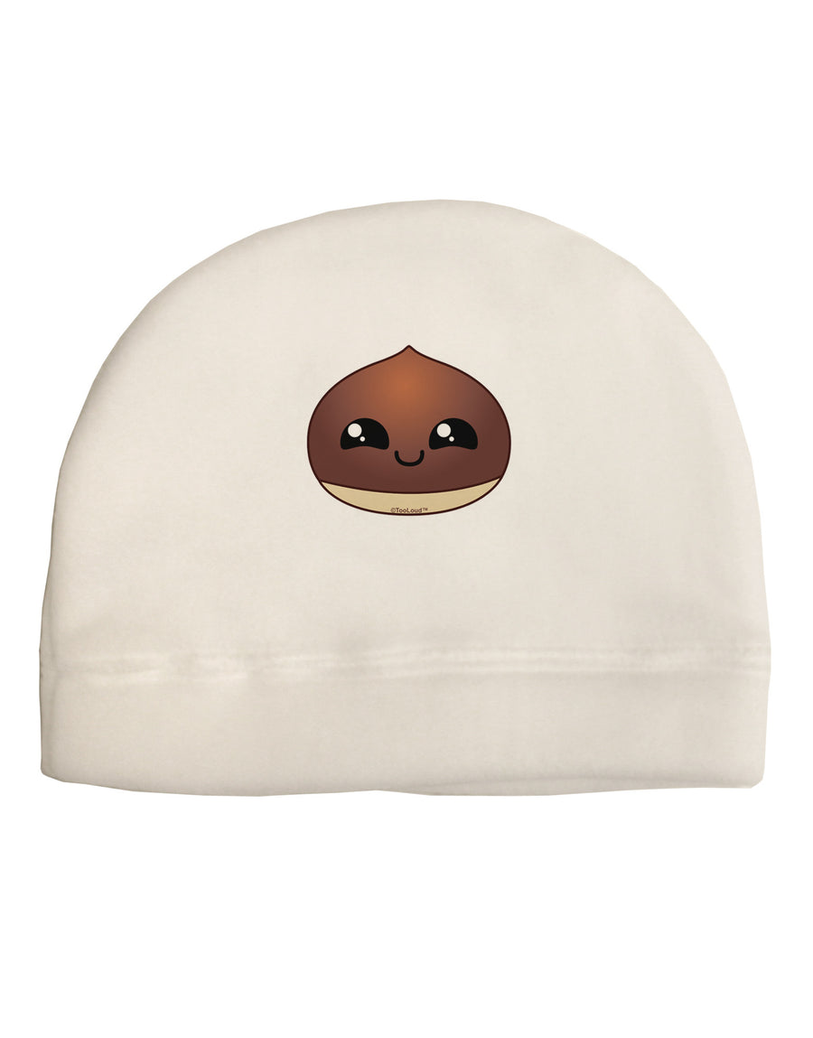 Cute Chestnut Design - Christmas Child Fleece Beanie Cap Hat-Beanie-TooLoud-White-One-Size-Fits-Most-Davson Sales