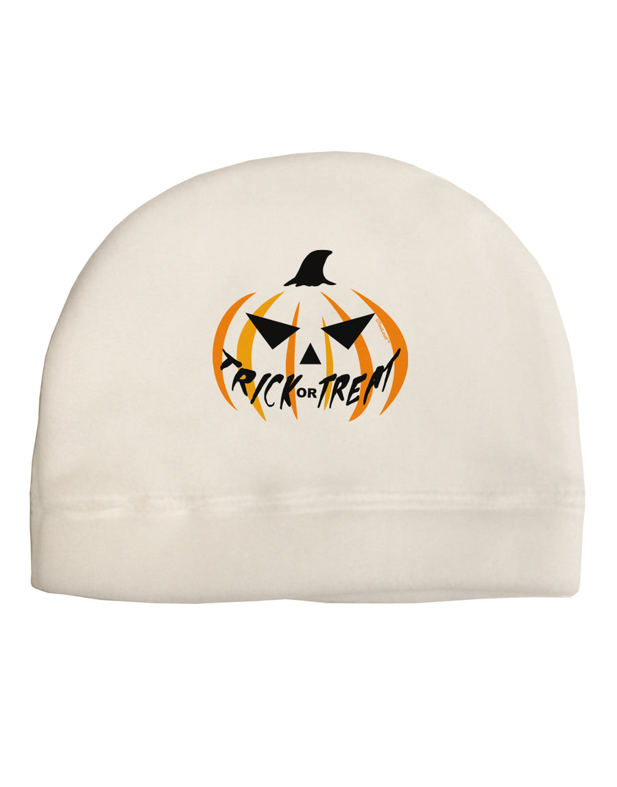 Trick or Treat Jack Adult Fleece Beanie Cap Hat-Beanie-TooLoud-White-One-Size-Fits-Most-Davson Sales